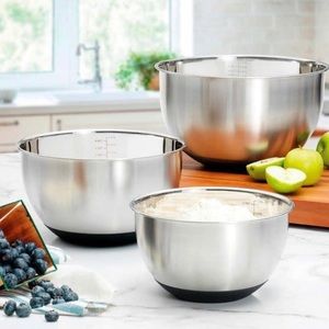 MIU Stainless Steel Mixing Bowl Set 3-Piece NIB